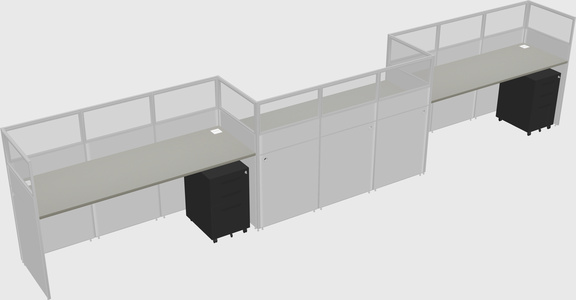 Rectangular cubicles