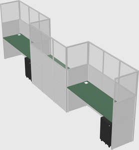 Rectangular cubicles