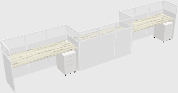 Rectangular cubicles