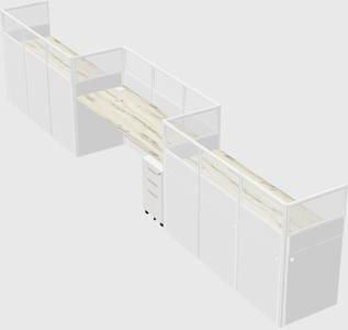 Rectangular cubicles
