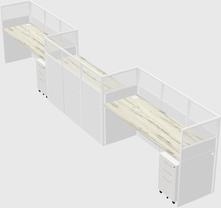 Rectangular cubicles
