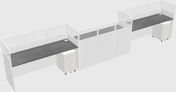 Rectangular cubicles