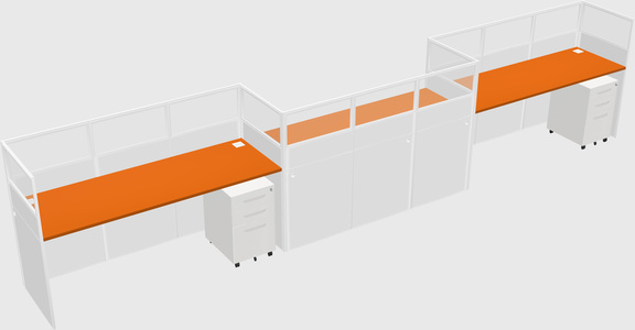 Rectangular cubicles
