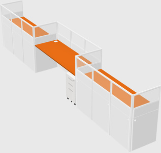 Rectangular cubicles