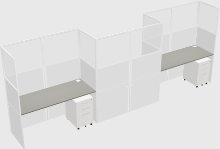 Rectangular cubicles