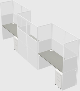 Rectangular cubicles