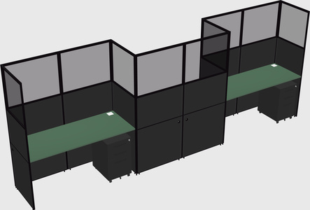 Rectangular cubicles