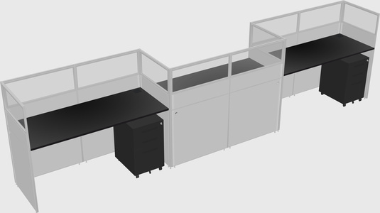 Rectangular cubicles