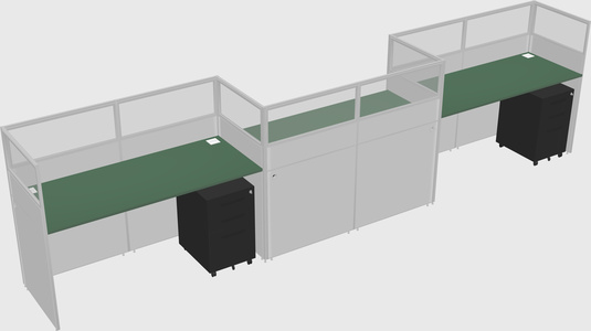 Rectangular cubicles