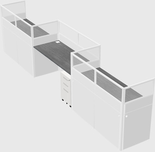 Rectangular cubicles