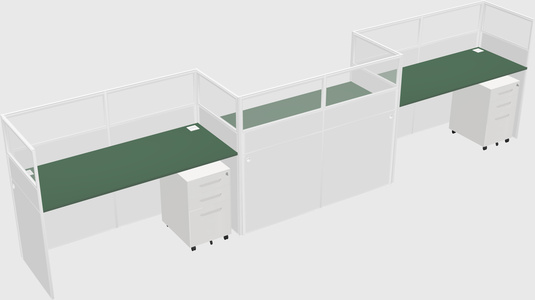 Rectangular cubicles