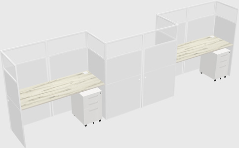 Rectangular cubicles