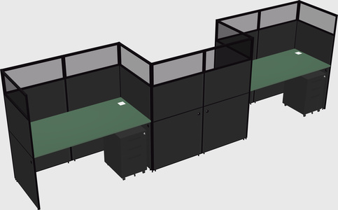 Rectangular cubicles