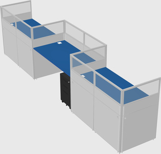 Rectangular cubicles