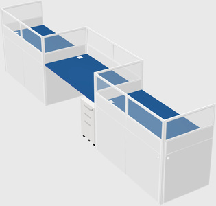 Rectangular cubicles