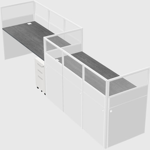 Rectangular cubicles