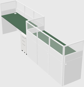 Rectangular cubicles
