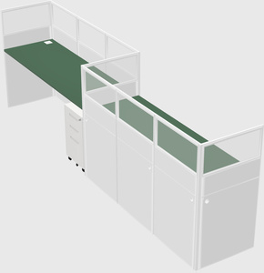 Rectangular cubicles