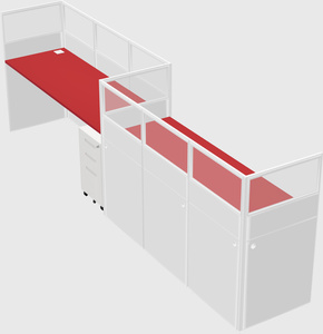 Rectangular cubicles