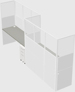 Rectangular cubicles