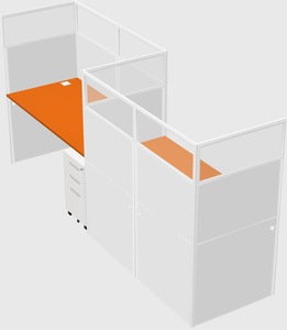 Rectangular cubicles