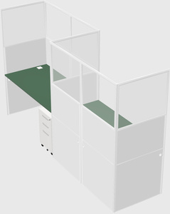 Rectangular cubicles