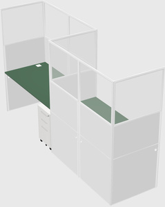 Rectangular cubicles