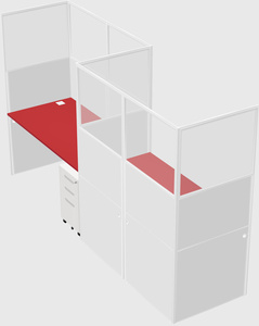 Rectangular cubicles