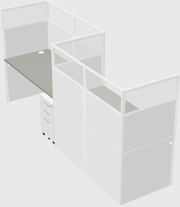Rectangular cubicles