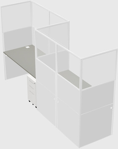 Rectangular cubicles