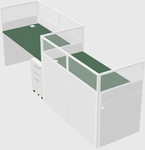 Rectangular cubicles