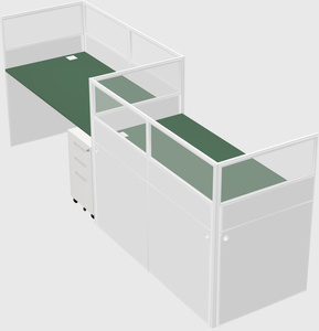 Rectangular cubicles