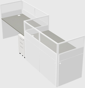 Rectangular cubicles