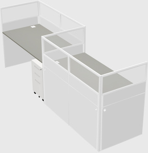 Rectangular cubicles