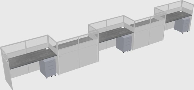 Rectangular cubicles