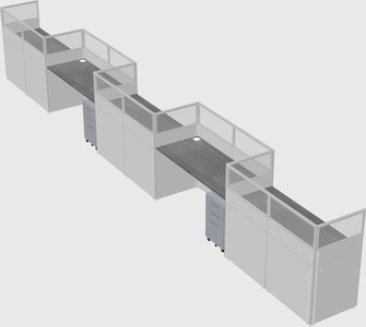 Rectangular cubicles