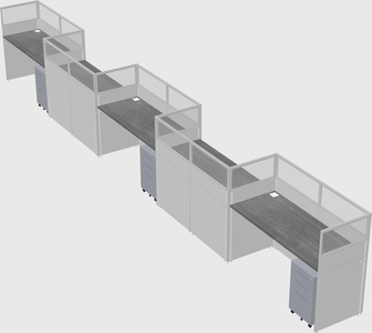 Rectangular cubicles