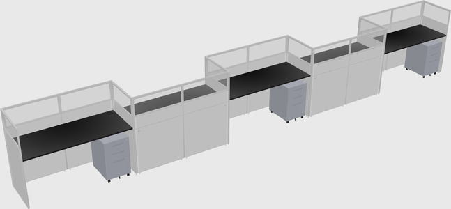Rectangular cubicles