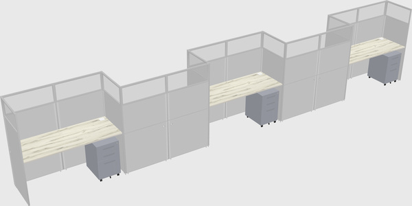 Rectangular cubicles