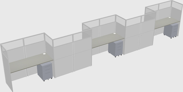 Rectangular cubicles