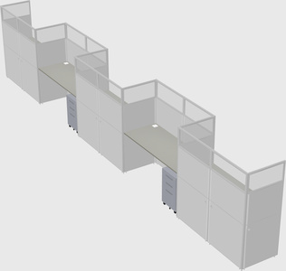 Rectangular cubicles