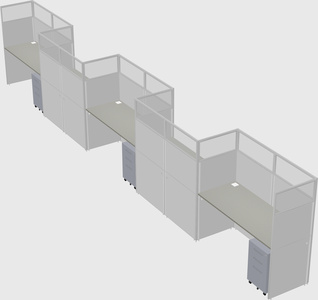 Rectangular cubicles