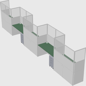 Rectangular cubicles