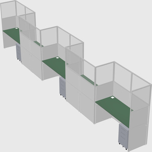 Rectangular cubicles