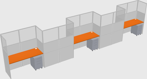 Rectangular cubicles