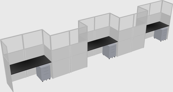 Rectangular cubicles