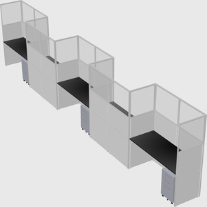 Rectangular cubicles