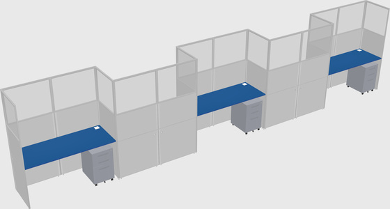 Rectangular cubicles