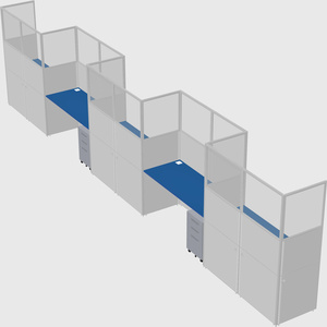 Rectangular cubicles