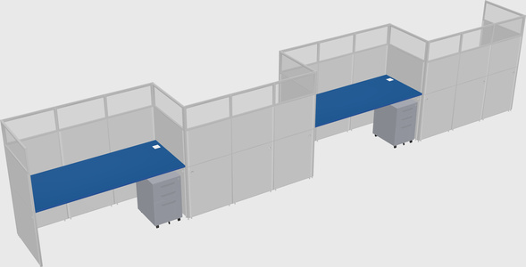 Rectangular cubicles